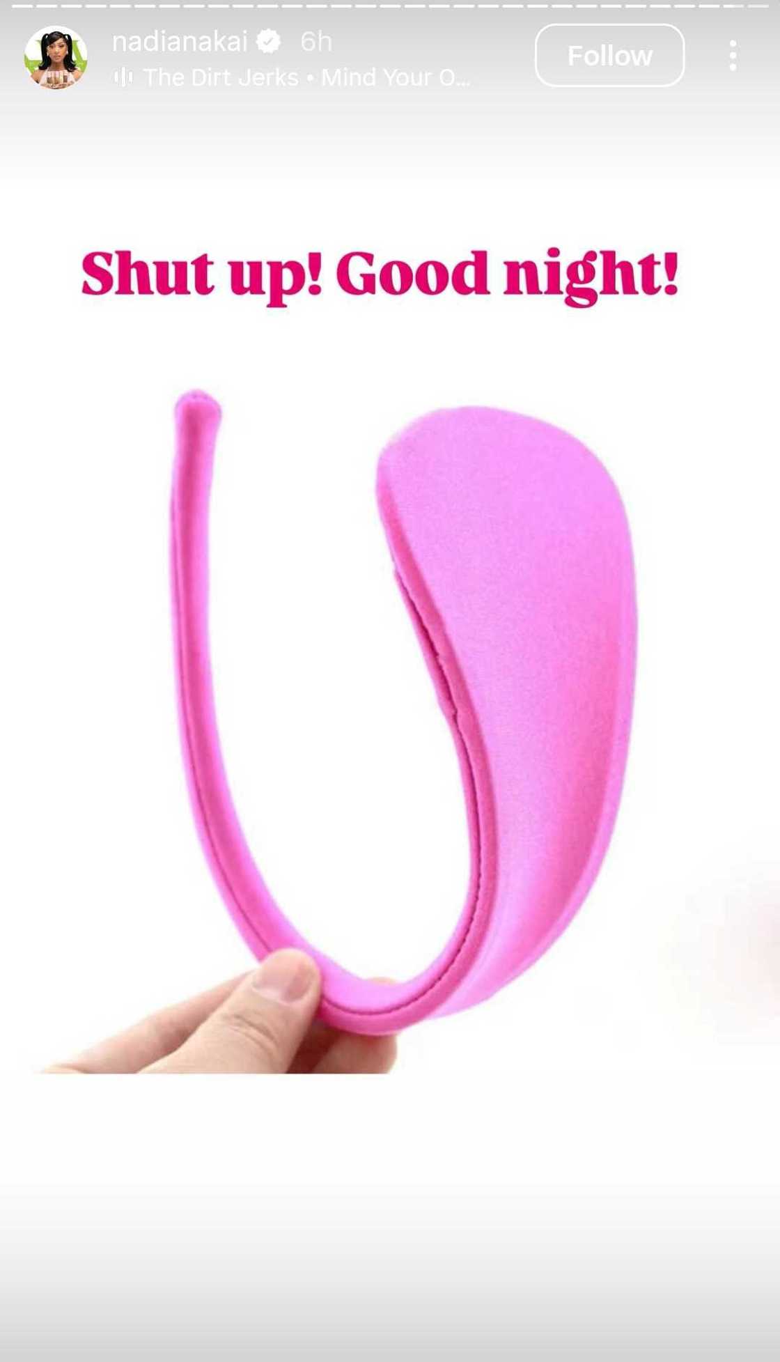 Nadia Nakai responds after being accused of not wearing underwear