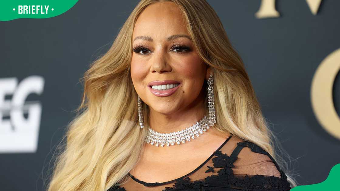 Mariah Carey at the Los Angeles Convention Centre in 2026 Mariah Carey at the Los Angeles Convention Centre in 2026