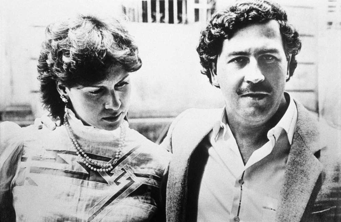 Pablo Escobar and his wife Maria Victoria in Colombia.