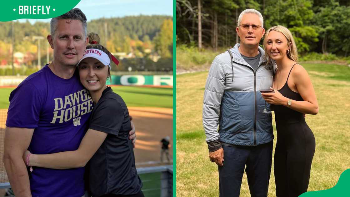 Hannah Shimek and her father