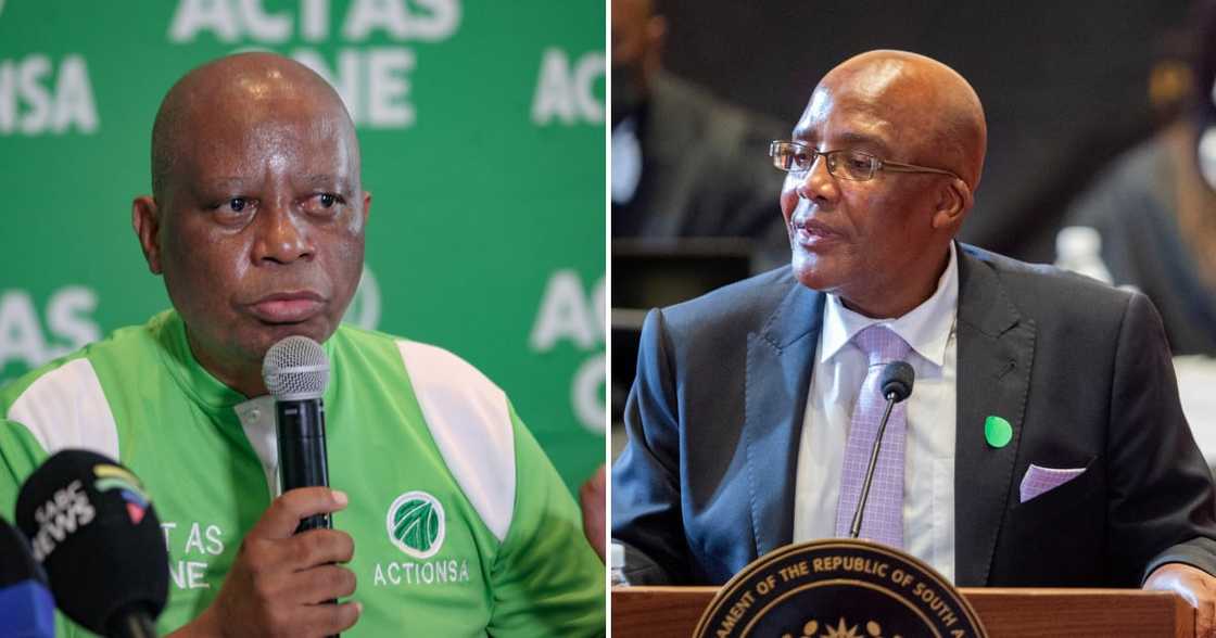 Action SA leader Herman Mashaba and Minister of Home Affairs Dr Aaron Motsoaledi Action SA leader Herman Mashaba and Minister of Home Affairs Dr Aaron Motsoaledi