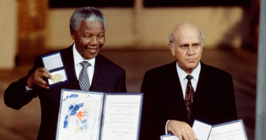 Nelson Mandela, FW De Klerk Nelson Mandela, FW De Klerk