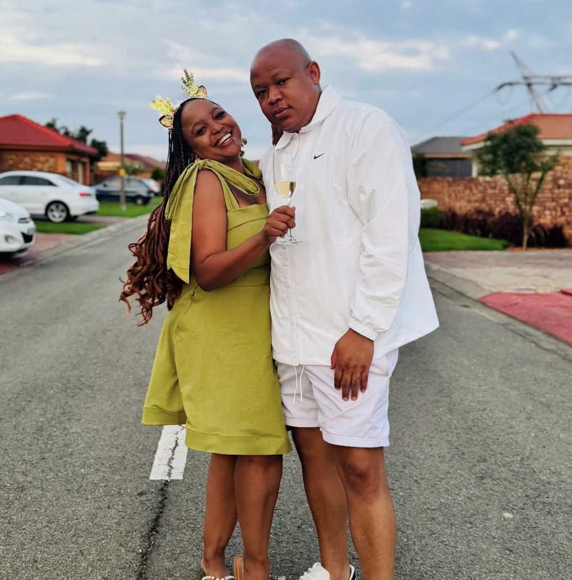Online users celebrated Karabo Ntshweng and her husband's anniversary