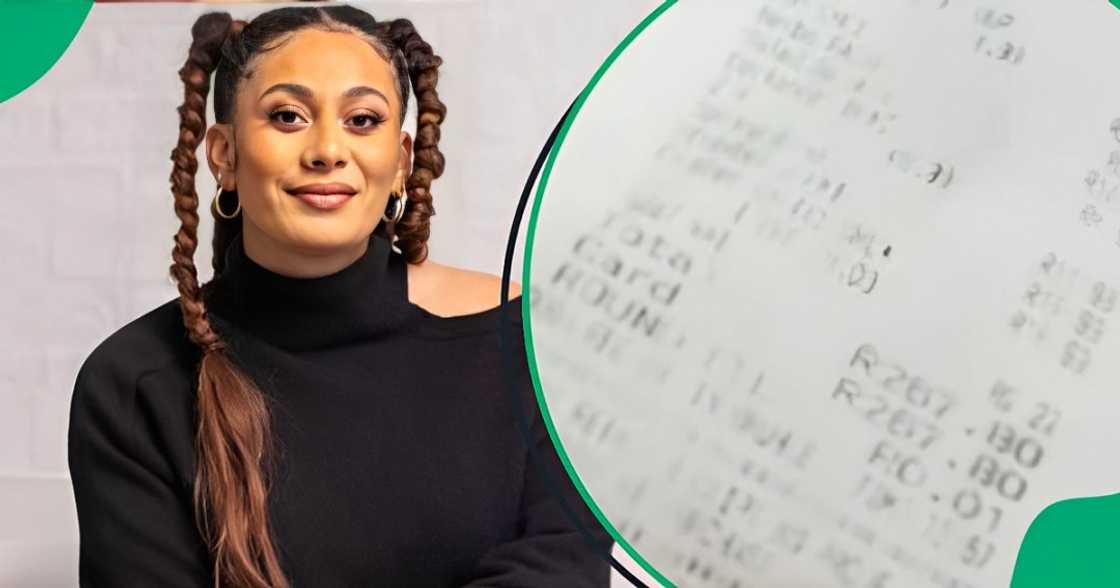 A TikTok video shows a woman unveiling her budget-friendly grocery haul. A TikTok video shows a woman unveiling her budget-friendly grocery haul.