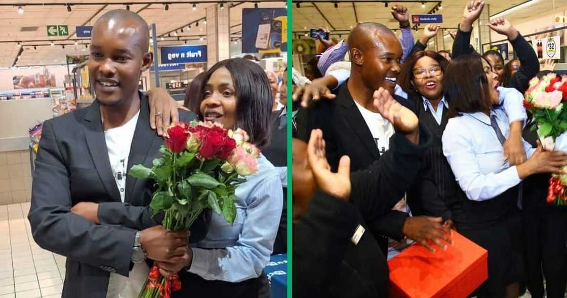 Pick 'n Pay gives wedding gifts to couple. Pick 'n Pay gives wedding gifts to couple.