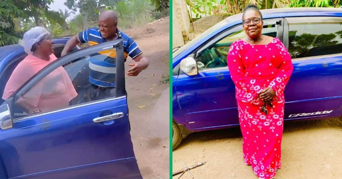 TikTok captured a dad hyping his wife as she came back from work. TikTok captured a dad hyping his wife as she came back from work.