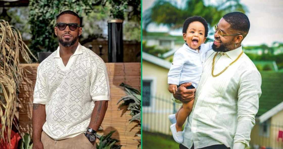 Prince Kaybee shared a picture of his son