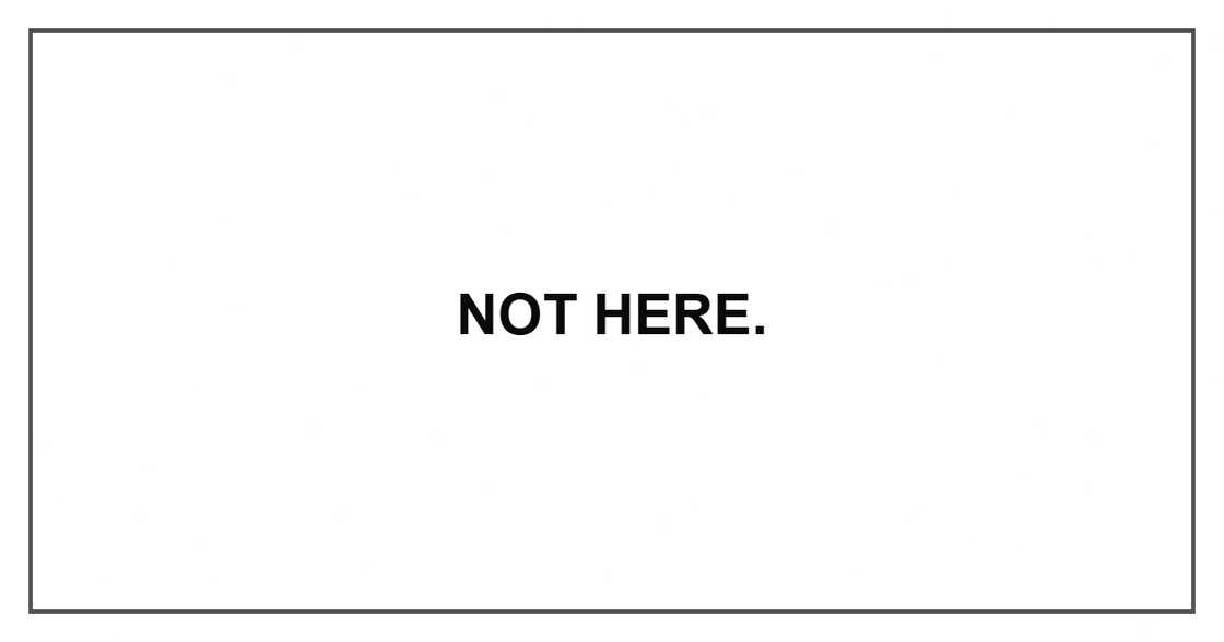 Not here.