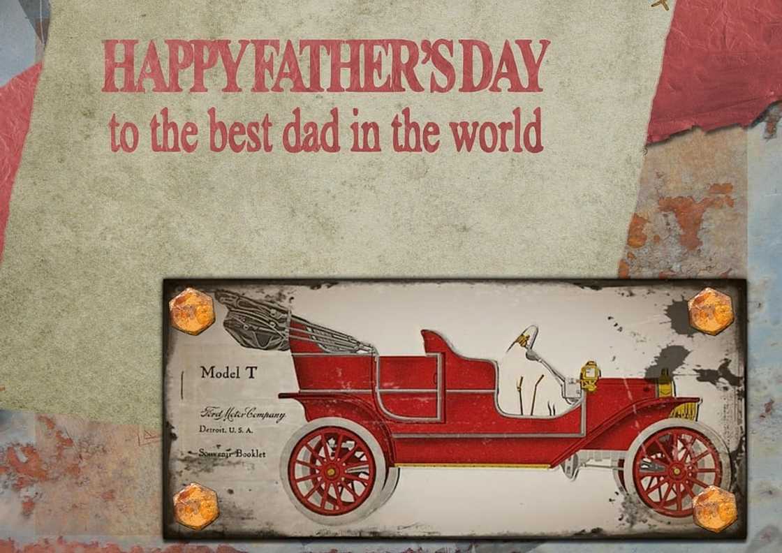 The artistic Father's Day picture