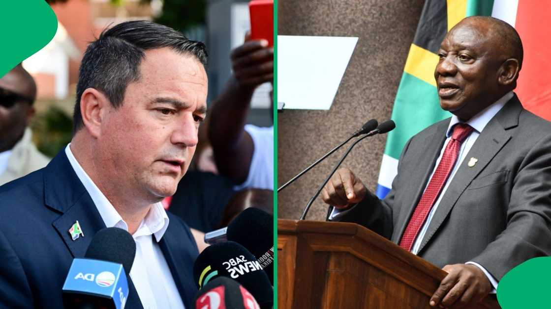 DA president John Steenhuisen said the party opposes the BELA Bill Cyril Ramaphosa will soon sign DA president John Steenhuisen said the party opposes the BELA Bill Cyril Ramaphosa will soon sign