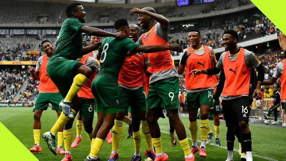 Bafana Bafana secured top spot in AFCON qualification. Bafana Bafana secured top spot in AFCON qualification.
