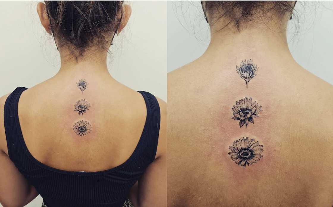 Sunflower tattoo