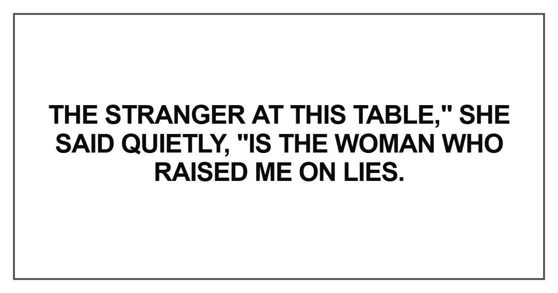 The stranger at this table The stranger at this table
