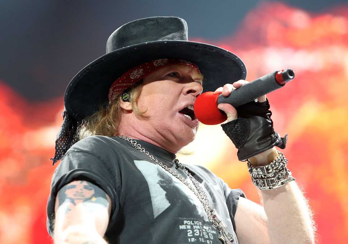 Axl Rose performs at the Verizon Center in Washington Axl Rose performs at the Verizon Center in Washington
