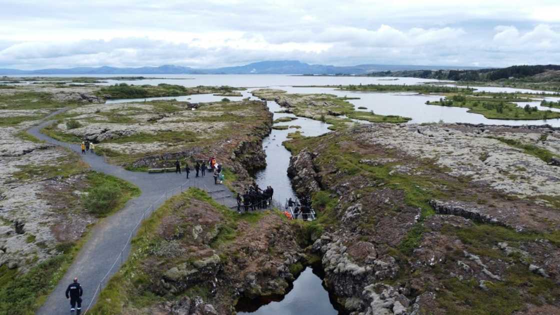 Silfra was formed by an earthquake more than two centuries ago as a result of a tectonic drift Silfra was formed by an earthquake more than two centuries ago as a result of a tectonic drift