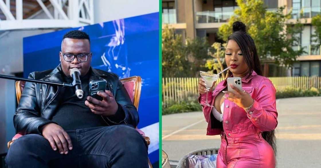 Sol Phenduka reacted to Cyan Boujee's insults Sol Phenduka reacted to Cyan Boujee's insults