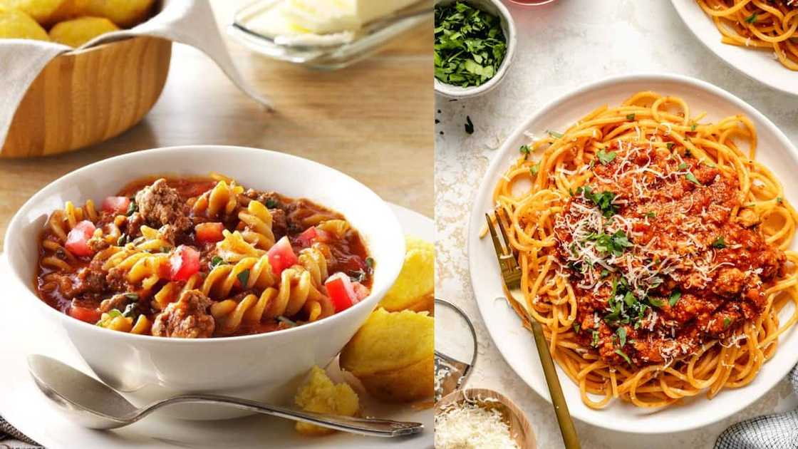 ground beef pasta recipes no cream