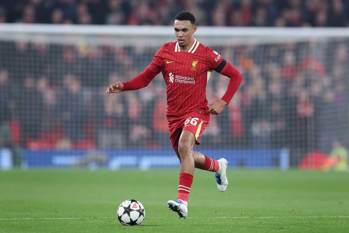 Trent Alexander-Arnold in Liverpool, England Trent Alexander-Arnold in Liverpool, England