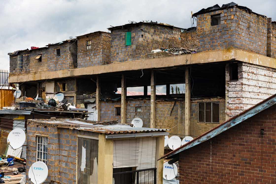 The City of Johannesburg raided illegal structures in Alexandra The City of Johannesburg raided illegal structures in Alexandra