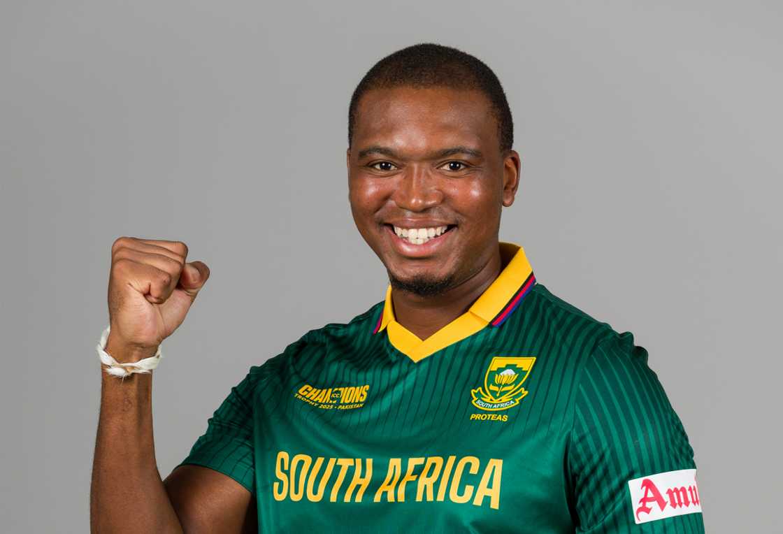 Lungi Ngidi of South Africa poses for a portrait during the ICC Champions Trophy Portrait Session in Karachi Lungi Ngidi of South Africa poses for a portrait during the ICC Champions Trophy Portrait Session in Karachi