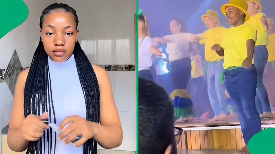 A little boy’s reaction to seeing his sister at his concert left peeps amused. A little boy’s reaction to seeing his sister at his concert left peeps amused.