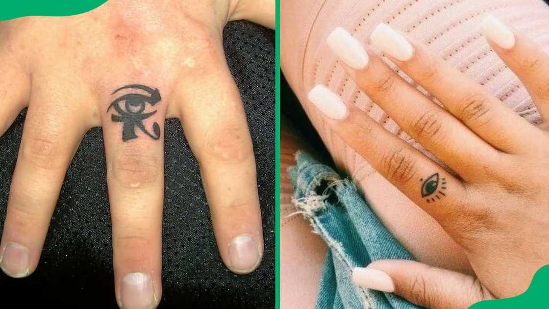 Eye finger tattoo Eye finger tattoo