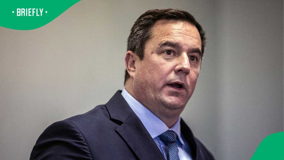 The Democratic Alliance leader John Steenhuisen The Democratic Alliance leader John Steenhuisen