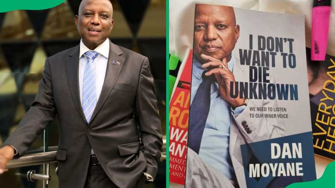 Dan Moyane and his books Dan Moyane and his books