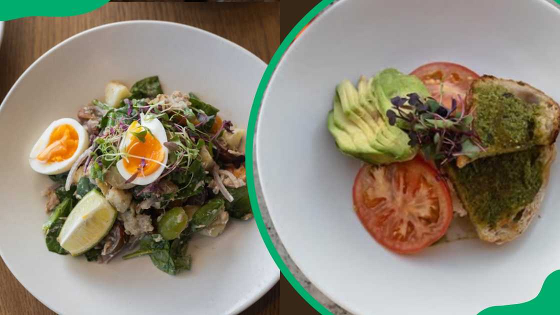Hugo Social Club salad menu options.