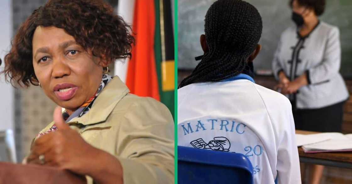 Angie Motshekga gave learners some advice on not to cheat during the matric examinations Angie Motshekga gave learners some advice on not to cheat during the matric examinations