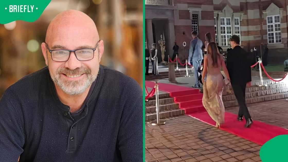 A father showed his son's matric dance vehicle. A father showed his son's matric dance vehicle.