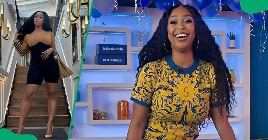 Minnie Dlamini wore a stunning outfit and left fans amazed.