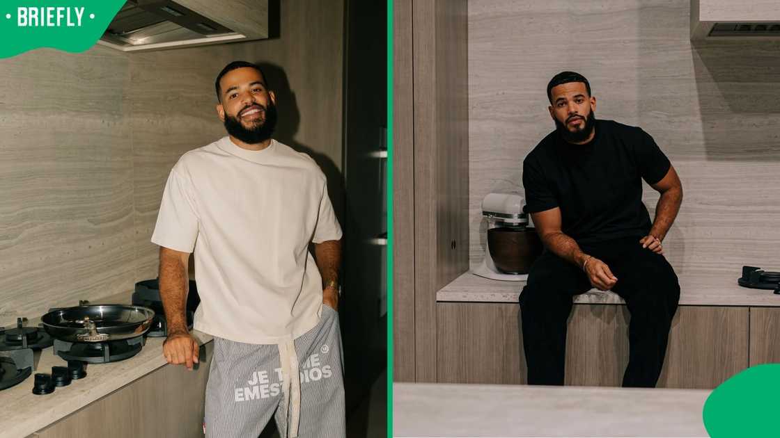 Desmond Scott in his kitchen. Desmond Scott in his kitchen.