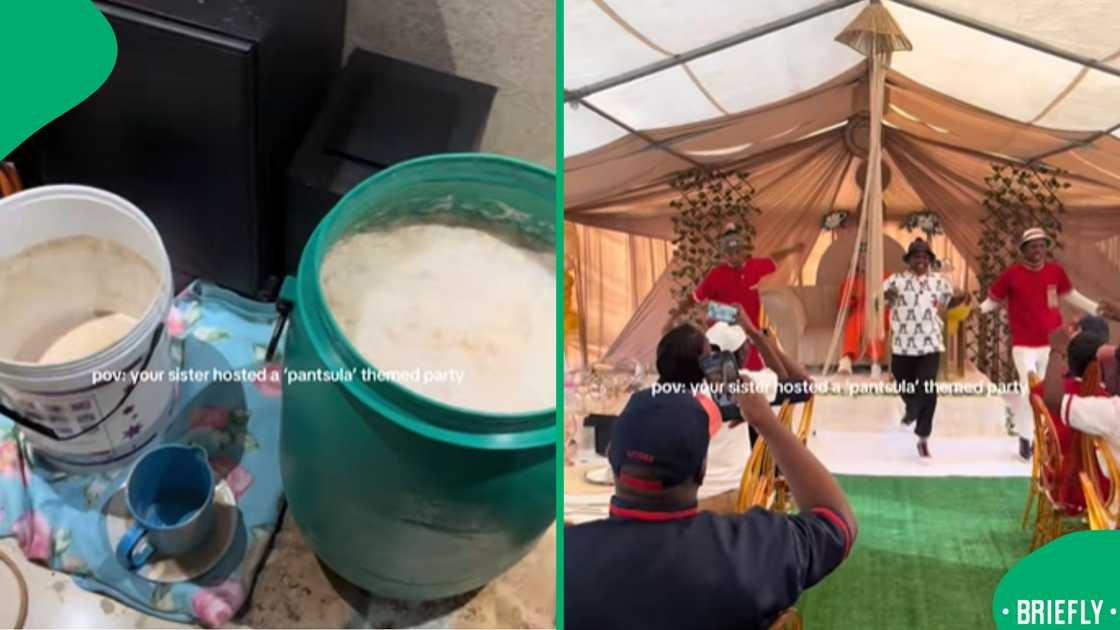 A TikTok clip showed the fusion of modern social media trends with traditional South African township celebrations A TikTok clip showed the fusion of modern social media trends with traditional South African township celebrations