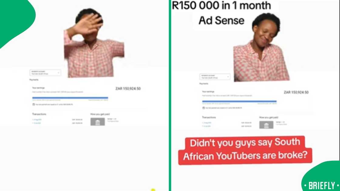 Boni posted a TikTok displaying the payslip of a South African YouTuber Boni posted a TikTok displaying the payslip of a South African YouTuber