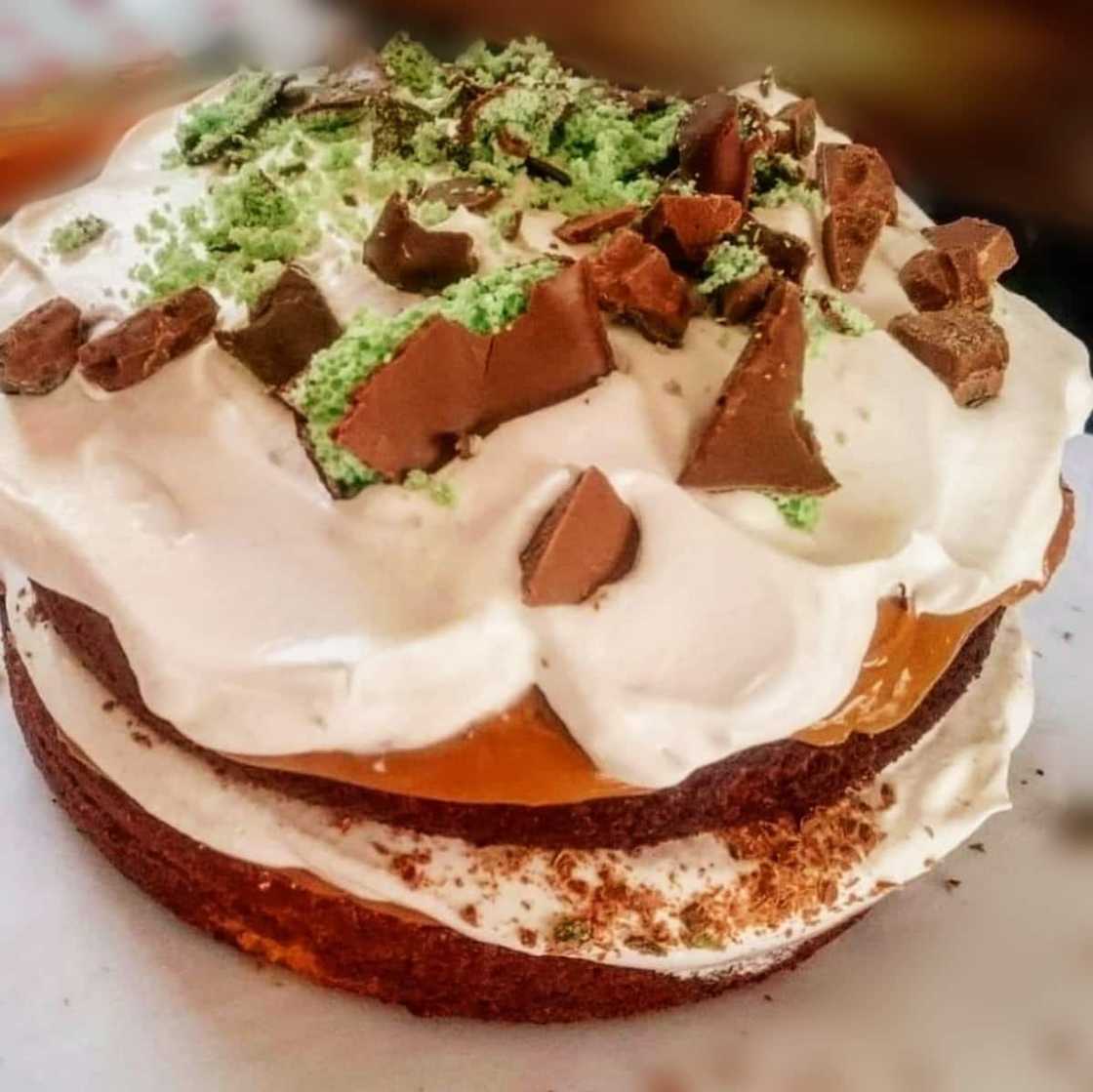 Maklike peppermint crisp tert resep. Maklike peppermint crisp tert resep.