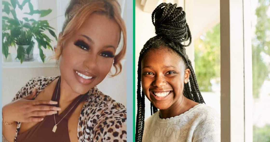 A TikTok video shows a woman teaching her daughter a lesson. A TikTok video shows a woman teaching her daughter a lesson.