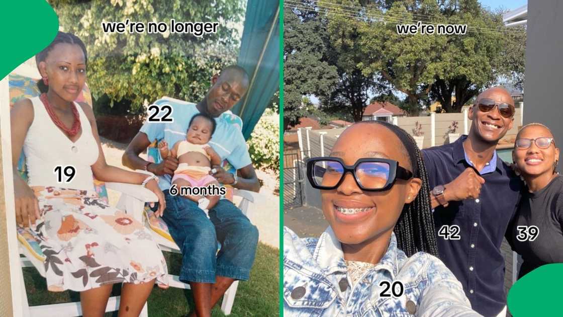 A woman showed her family's glow-up.