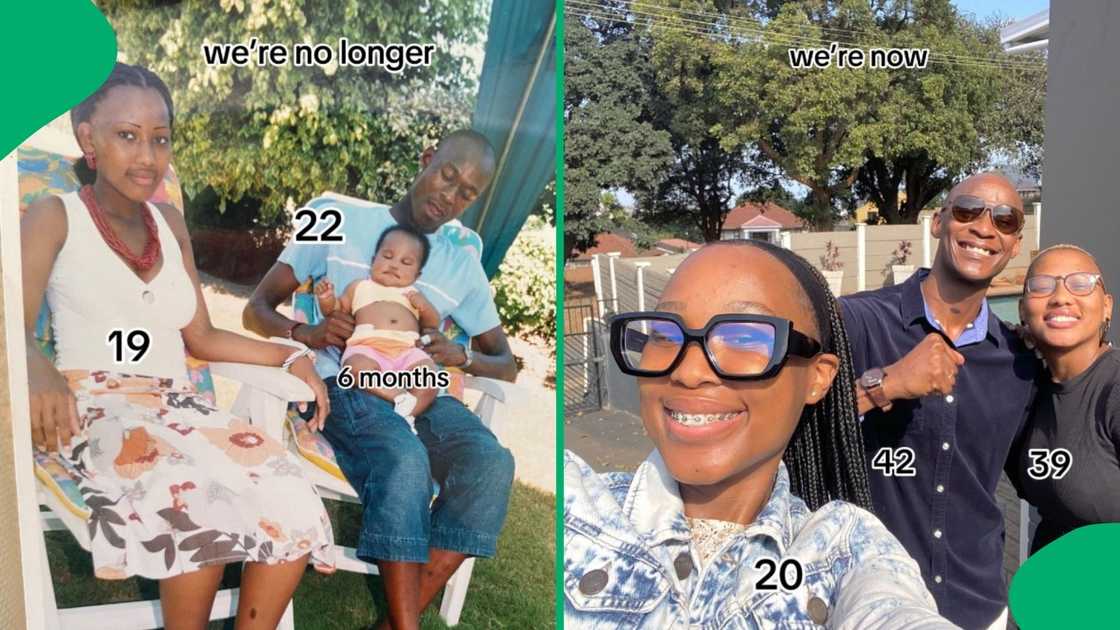 A woman showed her family's glow-up. A woman showed her family's glow-up.