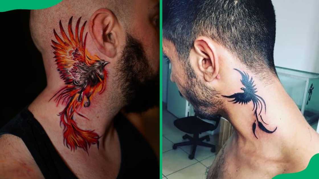 Neck phoenix tattoos Neck phoenix tattoos