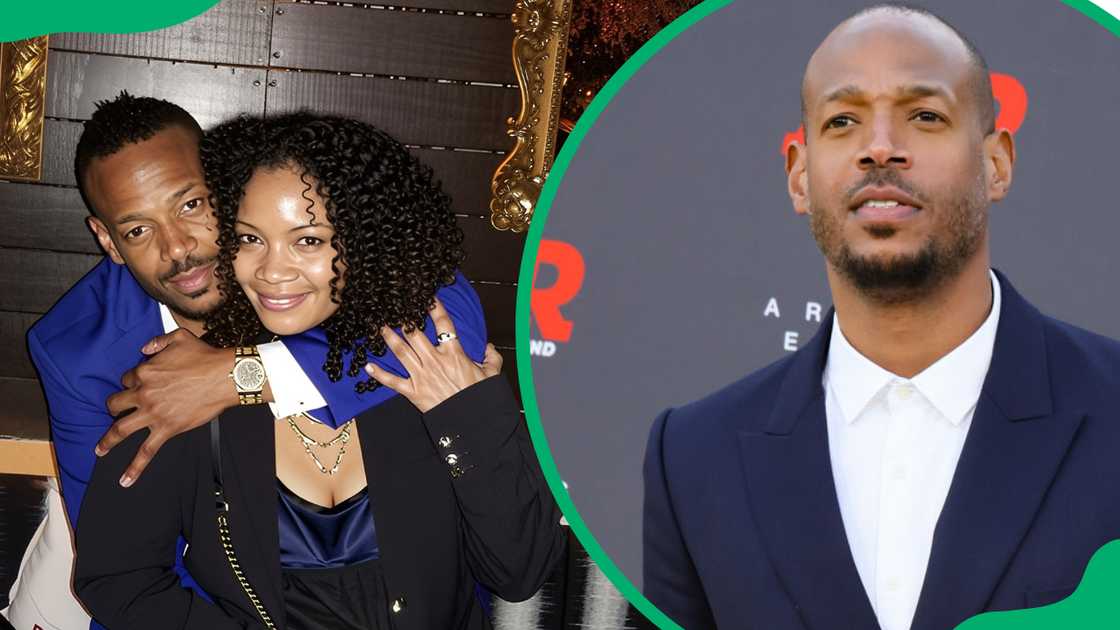 Marlon Wayans and Angela Zackery (L). Marlon Wayans at the Regency Village Theatre in 2023 (R) Marlon Wayans and Angela Zackery (L). Marlon Wayans at the Regency Village Theatre in 2023 (R)