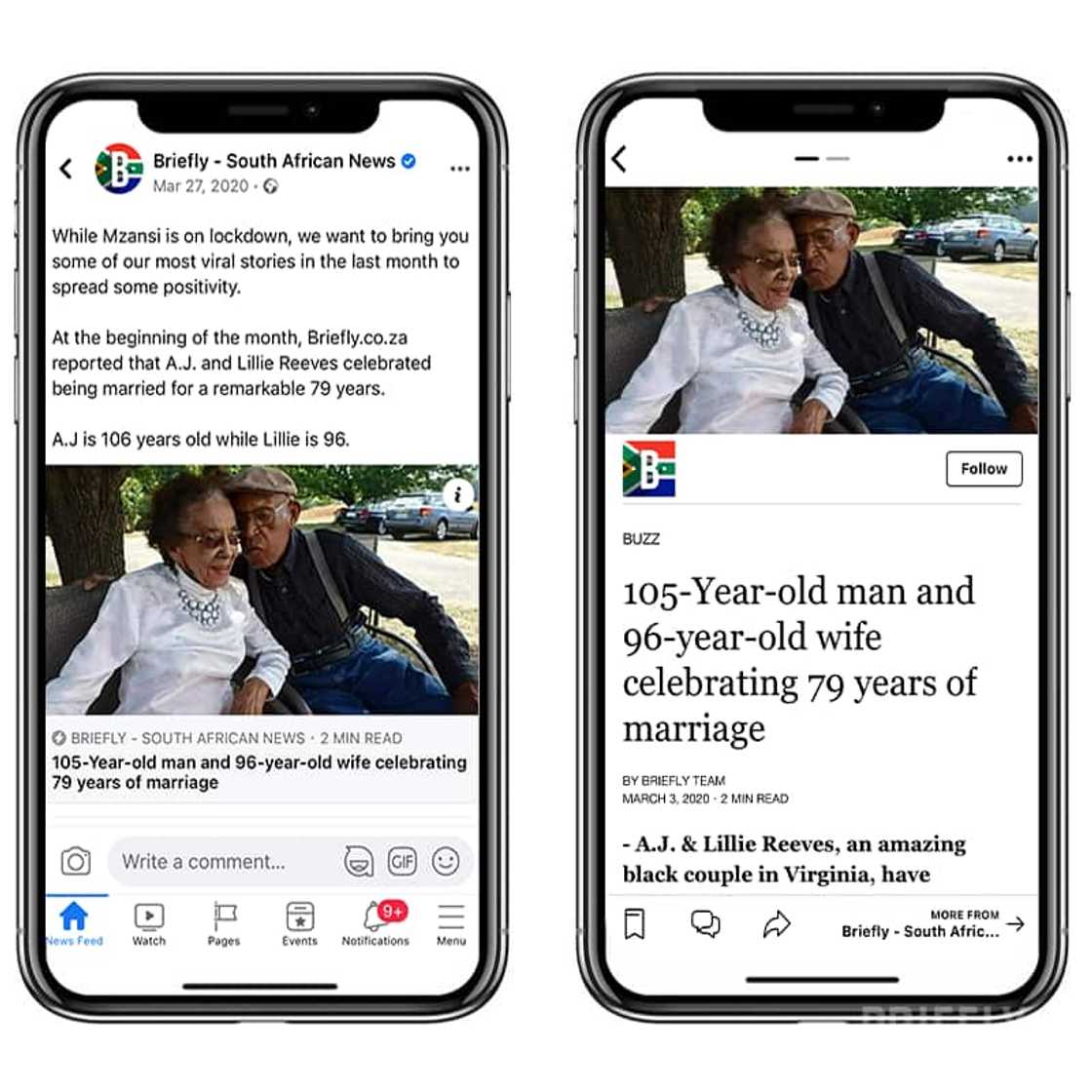 105-year-old man and 96-year-old wife celebrate 79 years of marriage 105-year-old man and 96-year-old wife celebrate 79 years of marriage