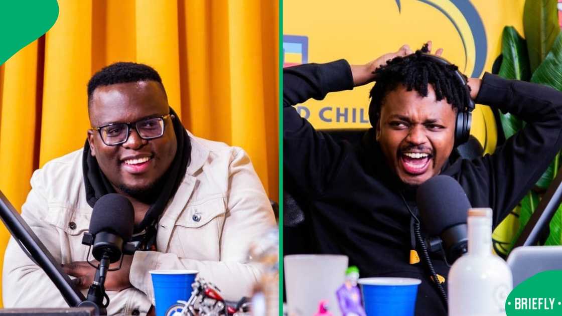 MacG and Sol Phenduka were surprised to realise that they had the wrong person in their studio