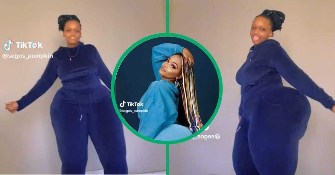 Curvy woman shows off dance moves in TikTok video