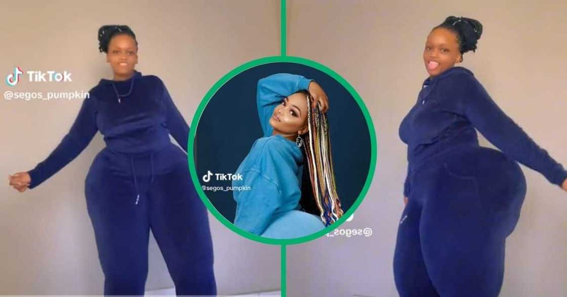 Curvy woman shows off dance moves in TikTok video Curvy woman shows off dance moves in TikTok video