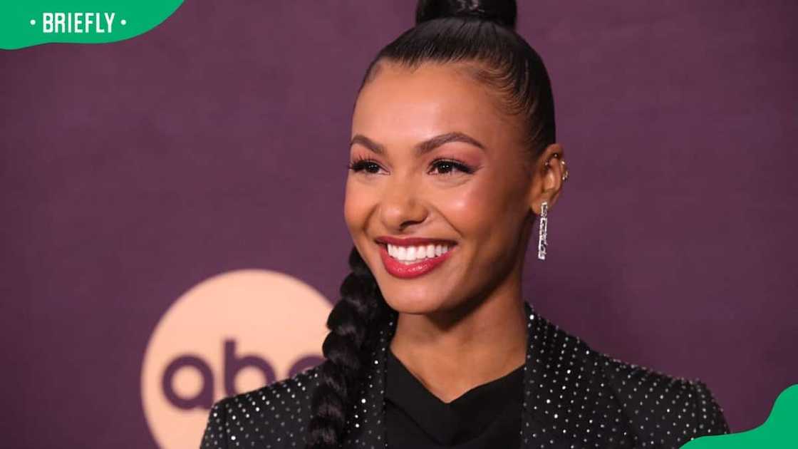 Malika Andrews attending The Walt Disney Company Emmy Awards Party