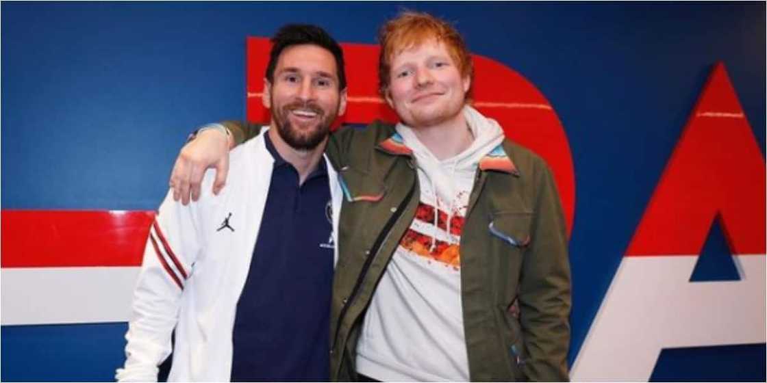 PSG star Messi meets with Grammy Award winning superstar after win over Man City PSG star Messi meets with Grammy Award winning superstar after win over Man City