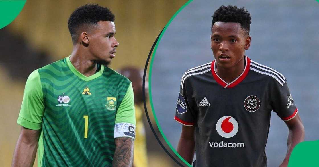 Ronwen Williams helped Relebohile Mofokeng make his Bafana debut. Ronwen Williams helped Relebohile Mofokeng make his Bafana debut.