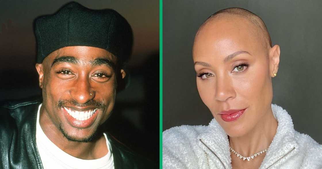 Tupac Shakur and Jada Pinkett Smith