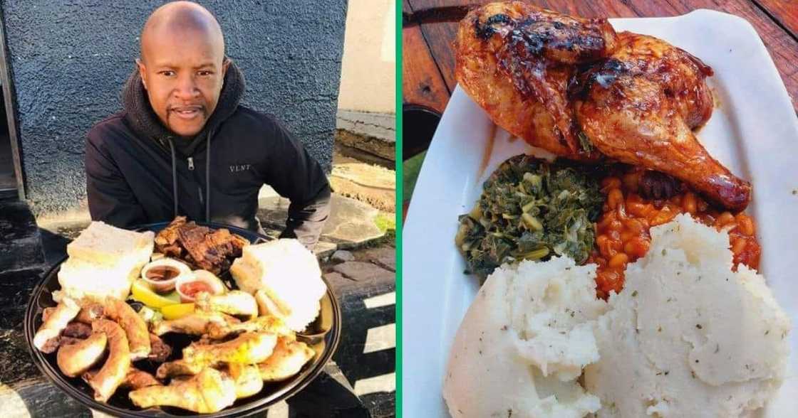 Man opened a food business Man opened a food business